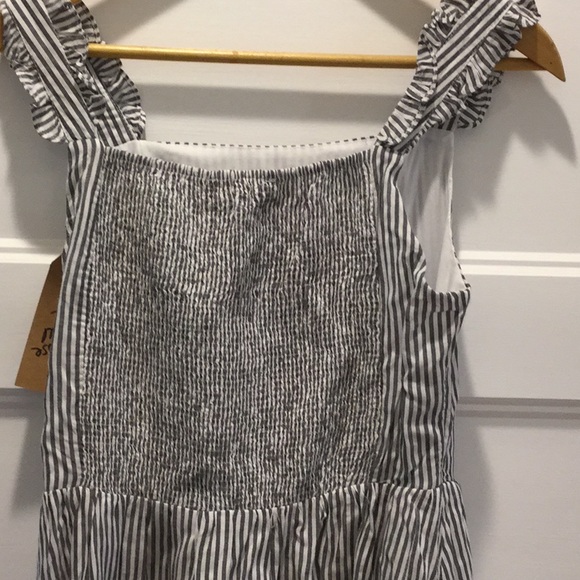 Gray and white striped dress - Picture 3 of 4